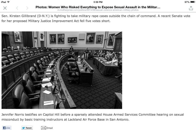 Congress - Women in the military risk all