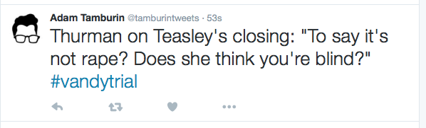 DA Thurman on Courtney Teasley's defense